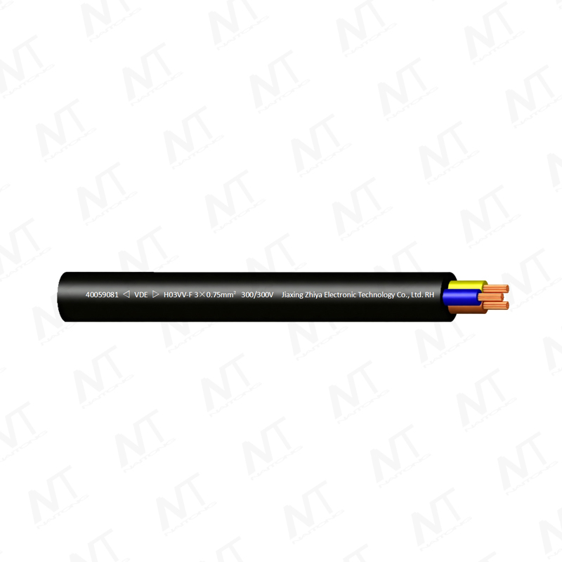 كابل VDE H03VV-F دائري ناعم الغلاف