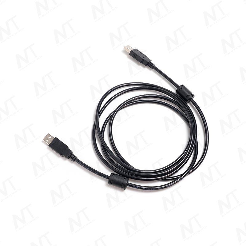 كابل بيانات EMI مزدوج الحلقة من الفريت USB ذكر إلى ذكر