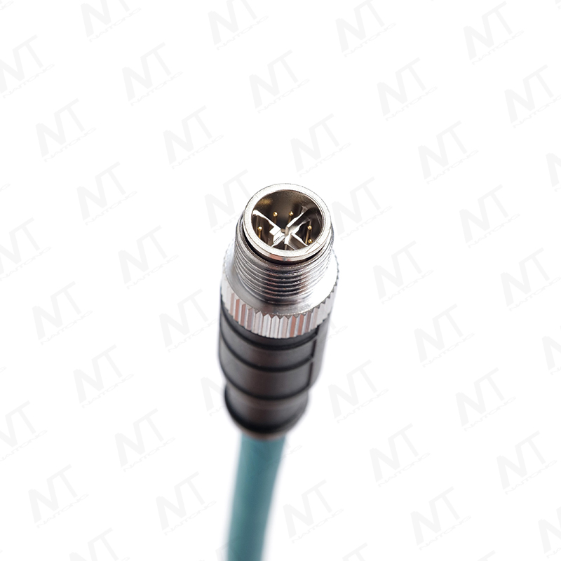 كابل إيثرنت صناعي دائري من RJ45 إلى M12 / كابل المعدات الطبية