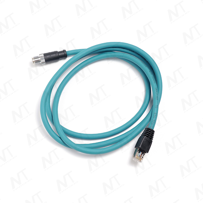 كابل إيثرنت صناعي دائري من RJ45 إلى M12 / كابل المعدات الطبية