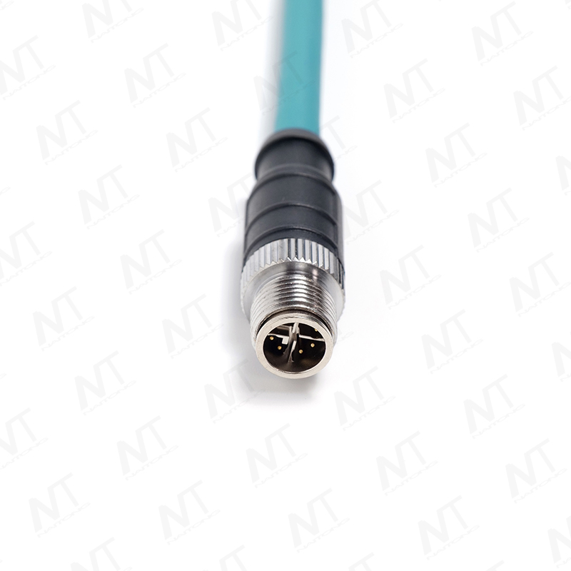 كابل إيثرنت صناعي دائري من RJ45 إلى M12 / كابل المعدات الطبية
