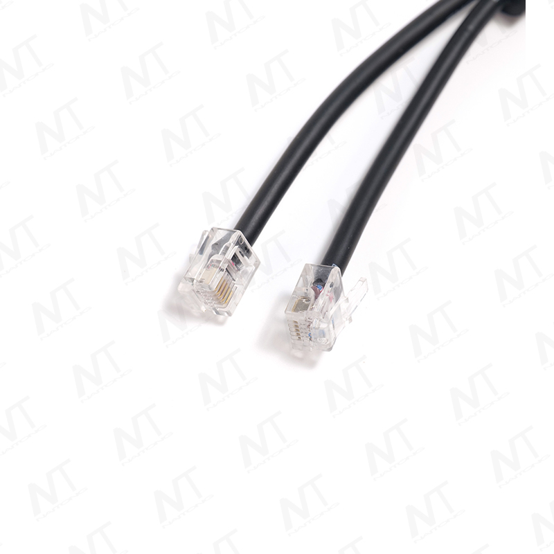 MOLEX5557 سلك توزيع إشارة المنزل الذكي من ذكر إلى مزدوج RJ11 1 إلى 2 مكون من 6 دبابيس