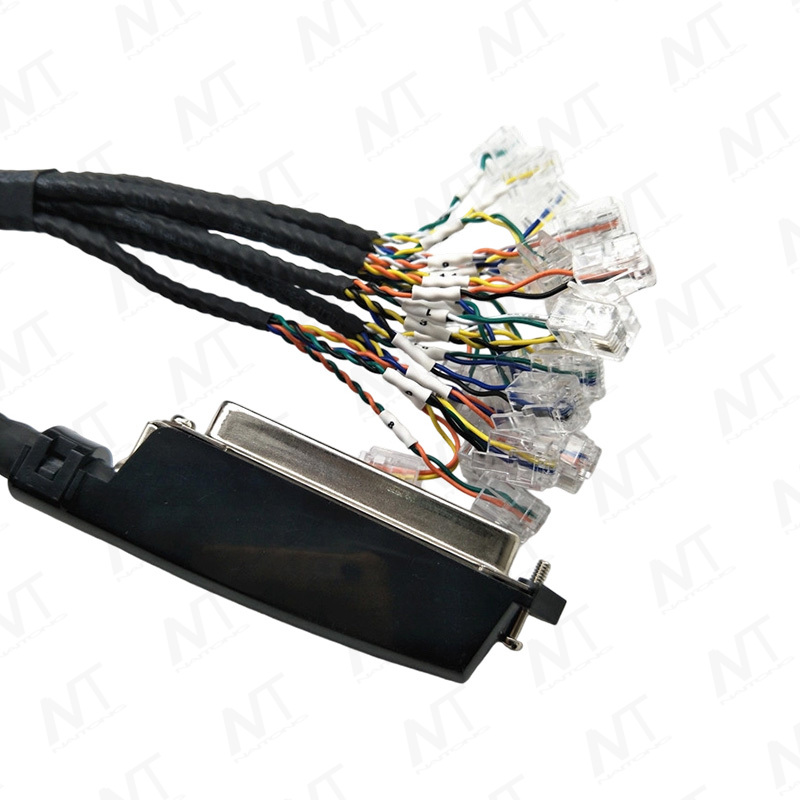 حزمة أسلاك التوزيع متعددة القنوات من CN50 (SCSI50) إلى RJ11