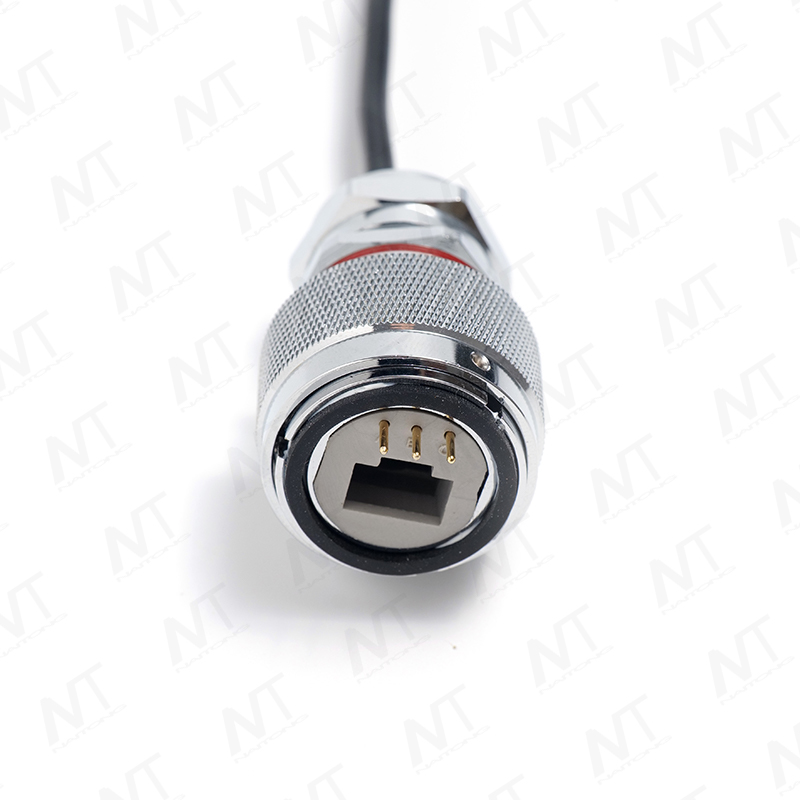 مجموعة أسلاك إشارة مع موصل طيران مقاوم للماء إلى RJ45 + مجموعة طاقة / جهاز طبي ثلاثية الأطراف