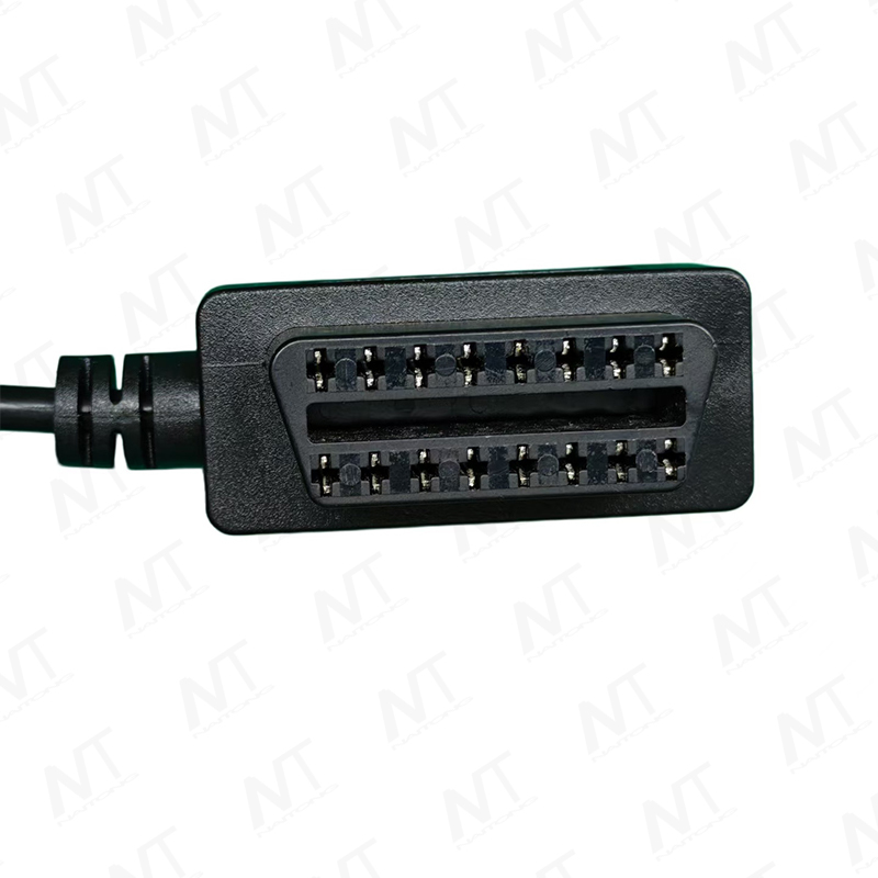 موصل OBD من النوع الثاني المتكامل من ذكر إلى أنثى إلى موصل Molex 43025 المصغر